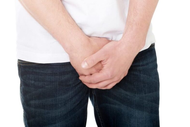 Unzeeche vun der Prostatitis bei engem Mann hänkt vun der Aart a Form vun der Krankheet of